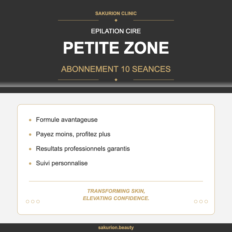 Abonnement 10 Séances - Cire - Petite zone (sif/mam)