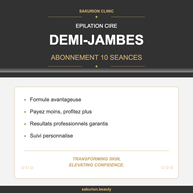 Abonnement 10 Séances - Cire - Demi jambe