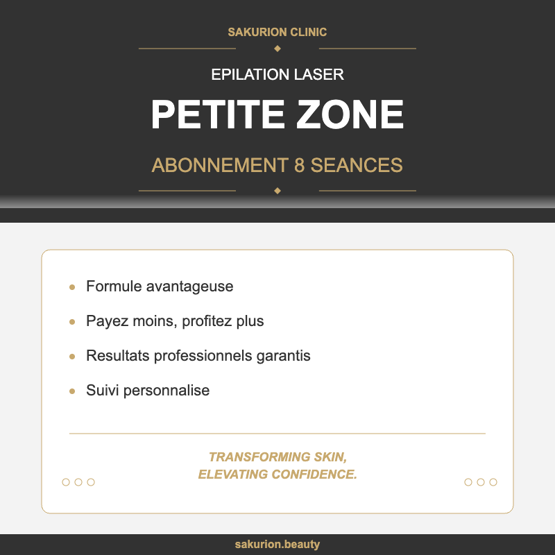 Abonnement 8 Séances - Laser - Petite zone (sif/mam)