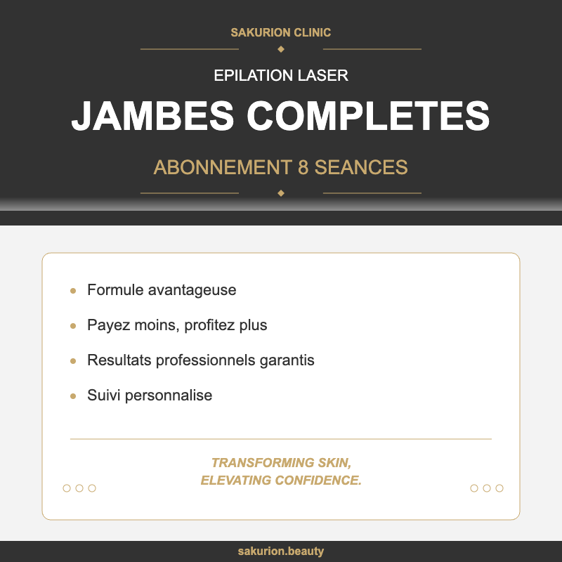 Abonnement 8 Séances - Laser - Jambes complètes