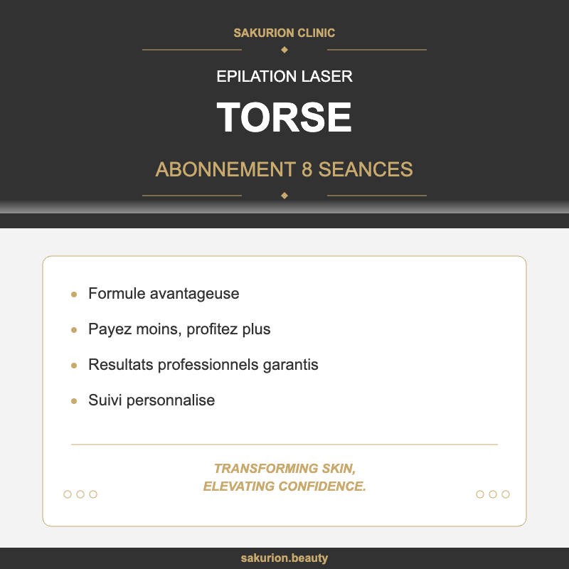 Abonnement 8 Séances - Laser - Torse