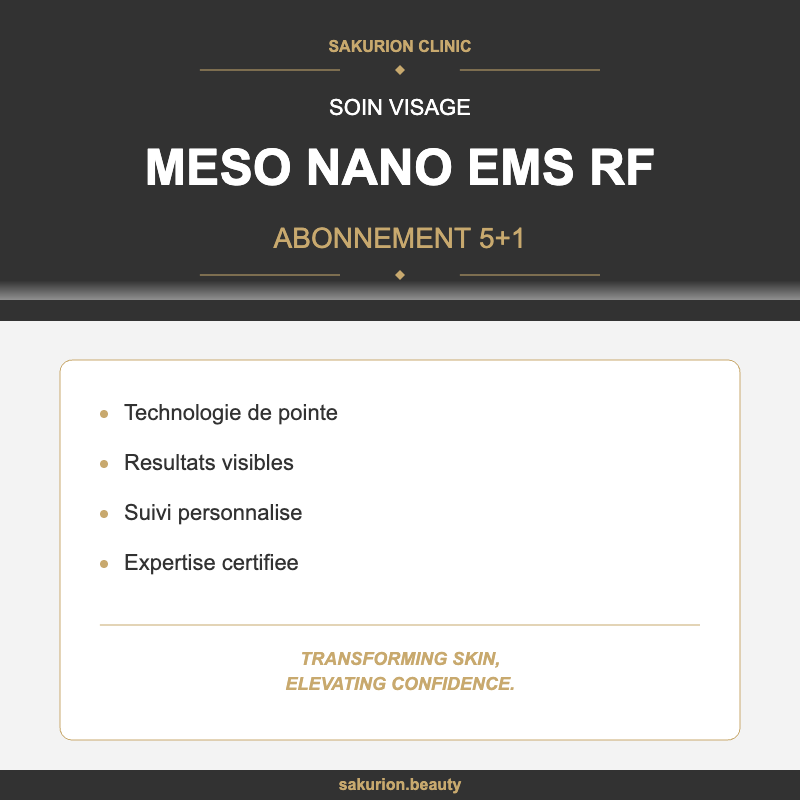 Abonnement 5+1 - Visage Meso Nano EMS RF